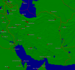 Iran Städte + Grenzen 3200x2974